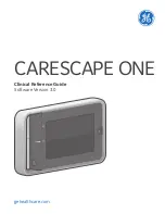 Preview for 1 page of GE CARESCAPE Clinical Reference Manual