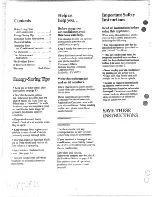 Preview for 2 page of GE Carry-Cool ATA04 Use And Care Manual