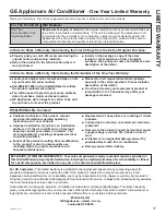 Preview for 17 page of GE Carry-Cool ATM06 Owner'S Manual & Installation Instructions