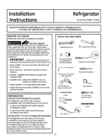 Preview for 21 page of GE CD Series Owner'S Manual And Installation Instructions