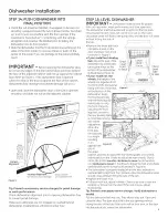 Preview for 9 page of GE CDT725SSF2SS Installation Instructions Manual