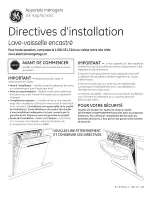 Preview for 17 page of GE CDT725SSF2SS Installation Instructions Manual