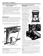 Preview for 9 page of GE CDT725SSFSS Installation Instructions Manual