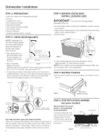 Preview for 6 page of GE CDT765SSF1SS Installation Instructions Manual