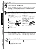 Preview for 8 page of GE CDW9380NSS Owner'S Manual