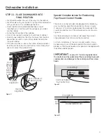 Preview for 11 page of GE CDWT980RSS - Cafe 24" Tall Tub Dishwasher Installation Instructions Manual