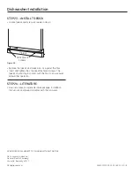 Preview for 16 page of GE CDWT980RSS - Cafe 24" Tall Tub Dishwasher Installation Instructions Manual