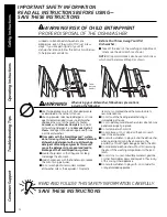 Предварительный просмотр 4 страницы GE CDWT980RSS - Cafe 24" Tall Tub Dishwasher Owner'S Manual