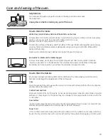 Preview for 19 page of GE CEB1599 Series Owner'S Manual