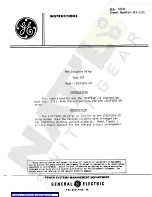 GE CEY51A Instructions Manual preview