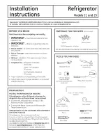 Preview for 17 page of GE CFCP1NIYASS and Owner'S Manual And Installation Instructions