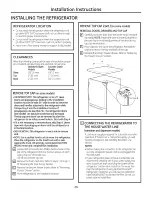 Preview for 20 page of GE CFCP1NIYASS and Owner'S Manual And Installation Instructions