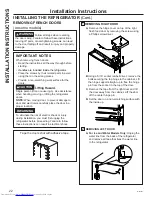 Preview for 22 page of GE CFE24S Owner'S Manual & Installation Instructions