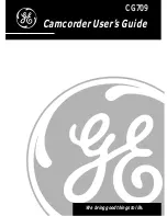 GE CG709 User Manual preview