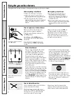 Предварительный просмотр 8 страницы GE CGS980 Owner'S Manual & Installation Instructions