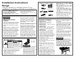 GE CGS995 Installation Instructions Manual preview