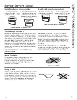 Предварительный просмотр 9 страницы GE CGS995 Owner'S Manual