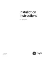 Preview for 1 page of GE CGU366SEH1SS Installation Instructions Manual