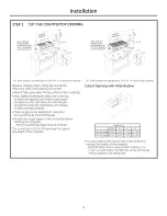 Preview for 9 page of GE CGU366SEH1SS Installation Instructions Manual