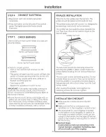 Preview for 11 page of GE CGU366SEH1SS Installation Instructions Manual