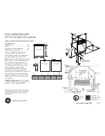 GE CleanSteel GLD4458RCS Dimensions And Installation Information предпросмотр