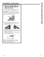 Preview for 15 page of GE ClearView AHTT06BC Owner'S Manual & Installation Instructions