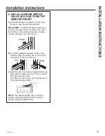 Предварительный просмотр 15 страницы GE ClearView AHTT06BC Owner'S Manual & Installation Instructions