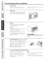 Preview for 8 page of GE CLIMATISEUR AEE23 Owner'S Manual