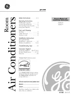 Preview for 1 page of GE CLIMATISEUR AEM18* Owner'S Manual And Installation Instructions