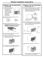 Предварительный просмотр 14 страницы GE CLIMATISEUR AEM18* Owner'S Manual And Installation Instructions