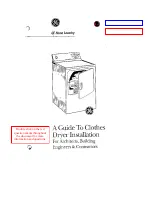 GE Clothes Dryer Installation Manual preview