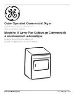 GE Coin- Operated Commercial Dryer and Installation Instructions And Use And Care Manual preview