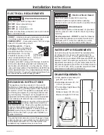 Предварительный просмотр 21 страницы GE Combination GFQ14 Owner'S Manual & Installation Instructions