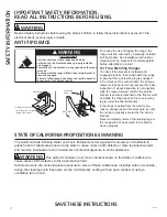 Предварительный просмотр 2 страницы GE Compact Electric Free-Standing Ranges Owner'S Manual