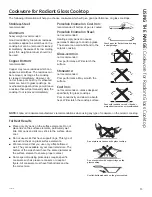 Предварительный просмотр 11 страницы GE Compact Electric Free-Standing Ranges Owner'S Manual