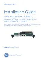 Предварительный просмотр 1 страницы GE CompactPCI VMIACC-7055 Series Installation Manual