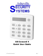 GE Concord 4 Quick User Manual preview