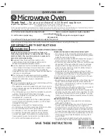 GE Convection Grill Combination Microwave Use And Care Manual preview