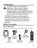 Preview for 11 page of GE CORDLESS TELEPHONE SYSTEM 27906 User Manual