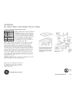 Предварительный просмотр 1 страницы GE CP350STSS Dimensions And Installation Information