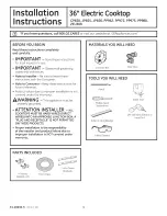 Preview for 1 page of GE CP6500 Installation Instructions Manual