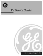 Preview for 1 page of GE CRT Television User Manual