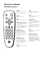 Предварительный просмотр 8 страницы GE CRT Television User Manual