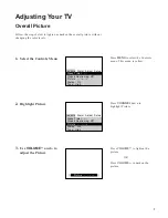 Preview for 9 page of GE CRT Television User Manual