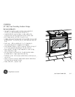 Предварительный просмотр 2 страницы GE CS980SNSS Dimensions And Installation Information