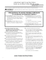 Предварительный просмотр 2 страницы GE CSA1201RSS Owner'S Manual