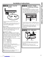 Preview for 23 page of GE CSB42 Owner'S Manual & Installation Instructions