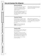 Preview for 14 page of GE CSCP5UGXAFSS and Owner'S Manual And Installation