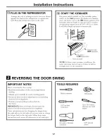 Предварительный просмотр 17 страницы GE CTS18HBSDRWW and Owner'S Manual And Installation Instructions