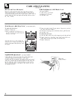 Preview for 8 page of GE CTT14CYT Use And Care & Installation Manual